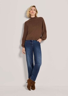 Feinstrickpullover mit Ballonärmeln thumbnail 3