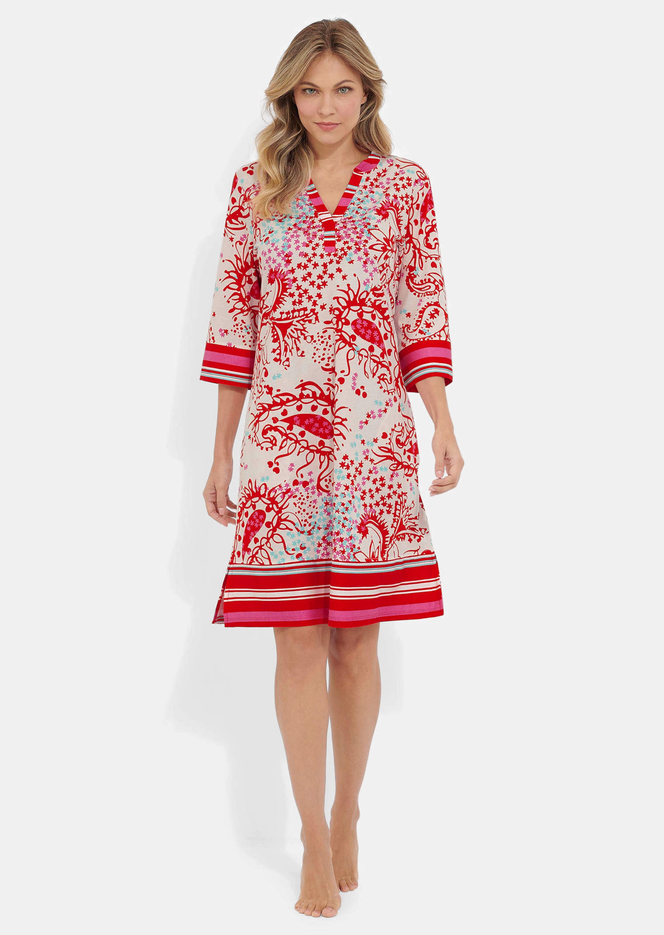 Nachthemd mit femininem Fantasie-Print