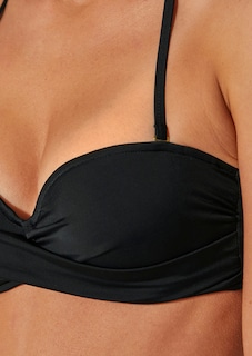 Bandeau bikini with drape effect thumbnail 5