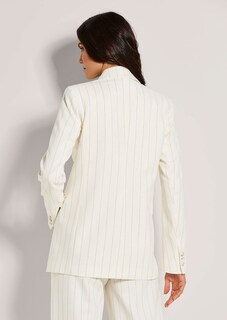 Oversize-Blazer mit Nadelstreifen thumbnail 4