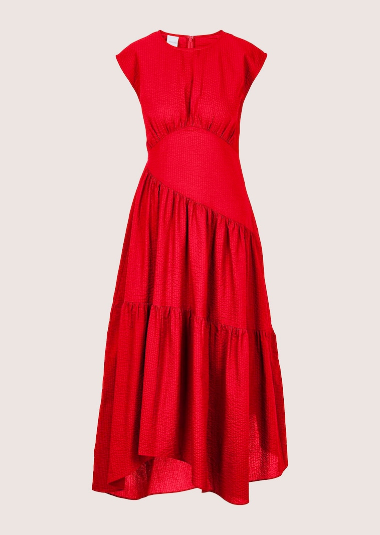 Baumwollkleid mit Stufenrock