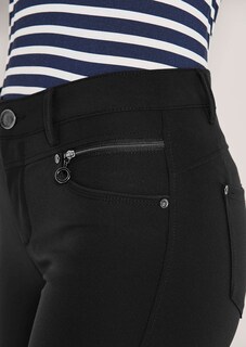 Stretch trousers with decorative zips thumbnail 6