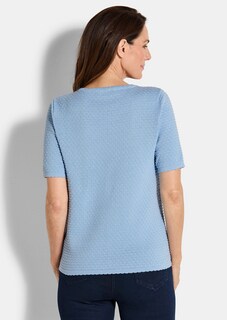 Halbarm-Pullover mit Pünktchenmuster thumbnail 3