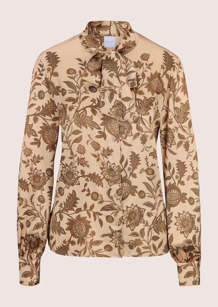 Uitlopende blouse met bloemenprint
