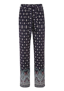 Pantalon de loisirs avec taille élastique et ceinture à nouer thumbnail 4