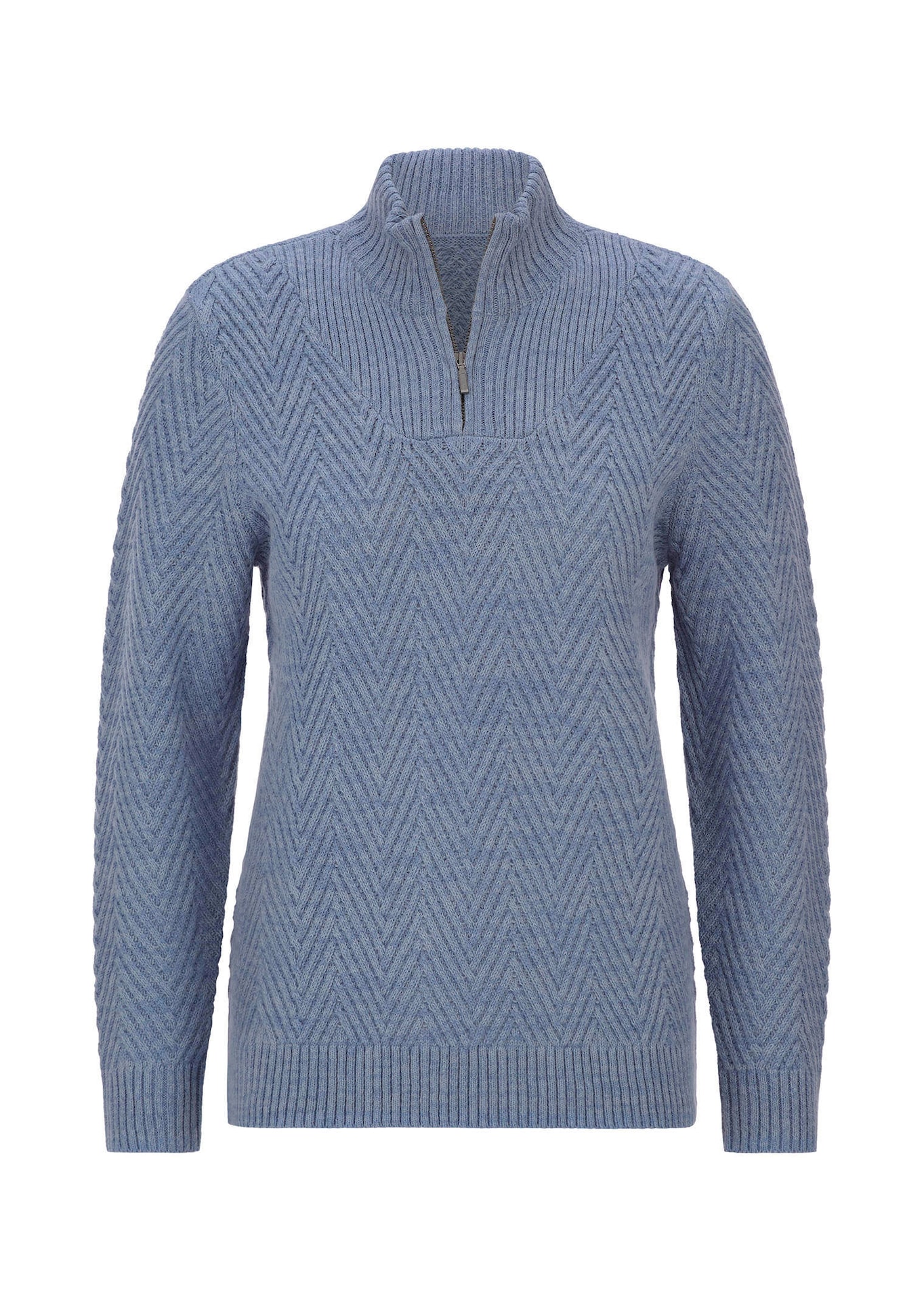 Tricot pullover met troyerkraag