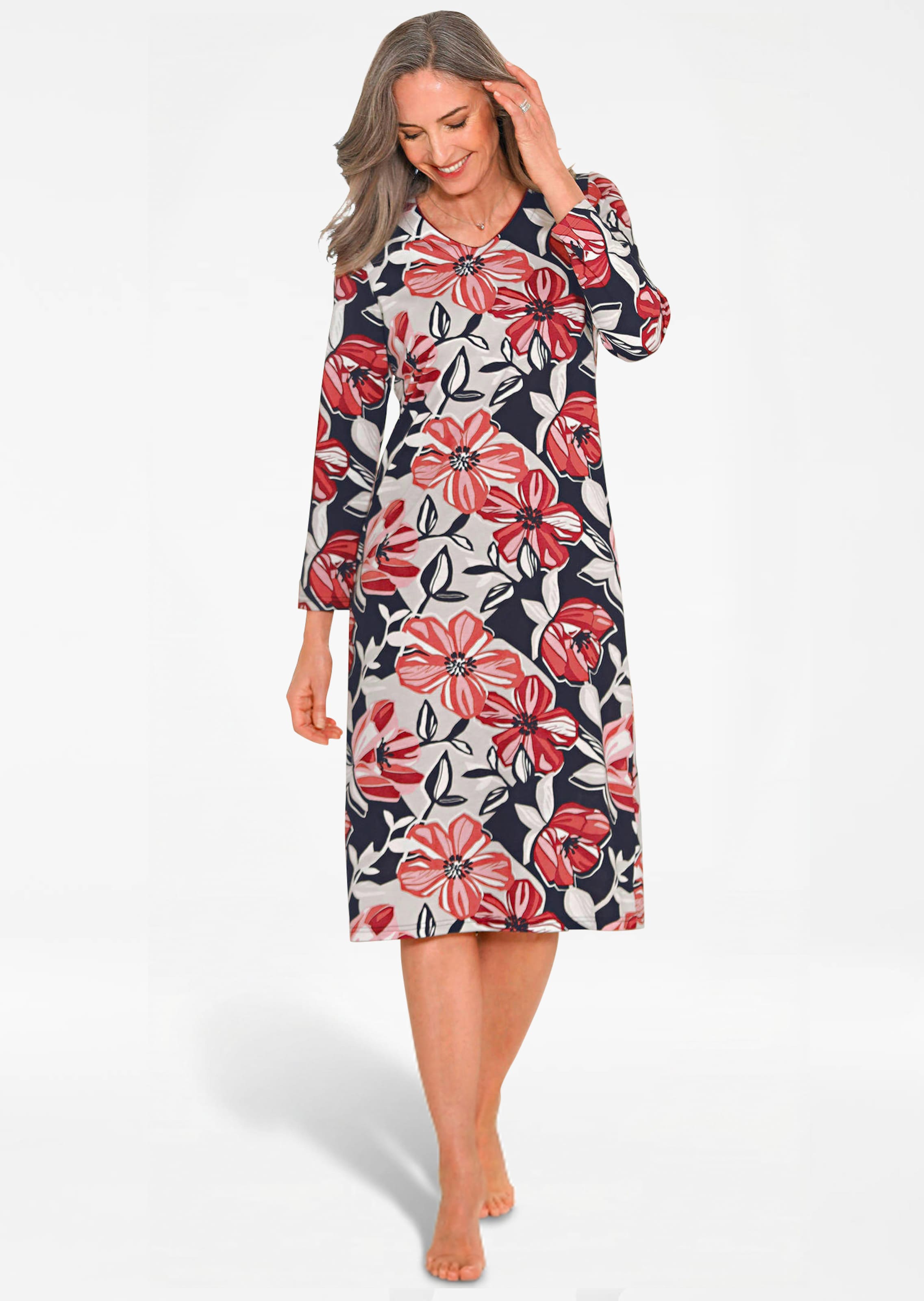 Nachthemd mit Blüten-Print