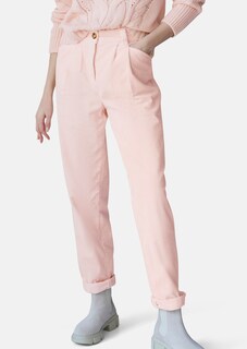 Pantalon en velours côtelé avec pinces thumbnail 2