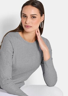 Langarm-Shirt aus reiner Baumwolle thumbnail 3