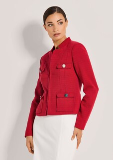 Kurzer Jersey-Blazer mit Stehkragen thumbnail 2