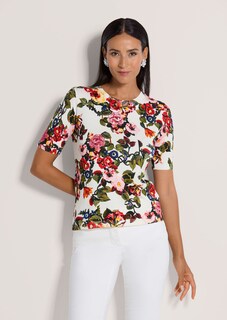 Rundhals-Pullover mit Unikat-Print thumbnail 2