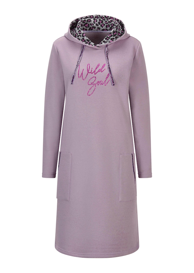 Sweatkleid mit Kapuze