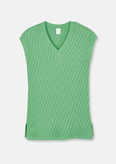 Baumwollpullover mit 3D-Zopfmuster-Mix thumbnail 7