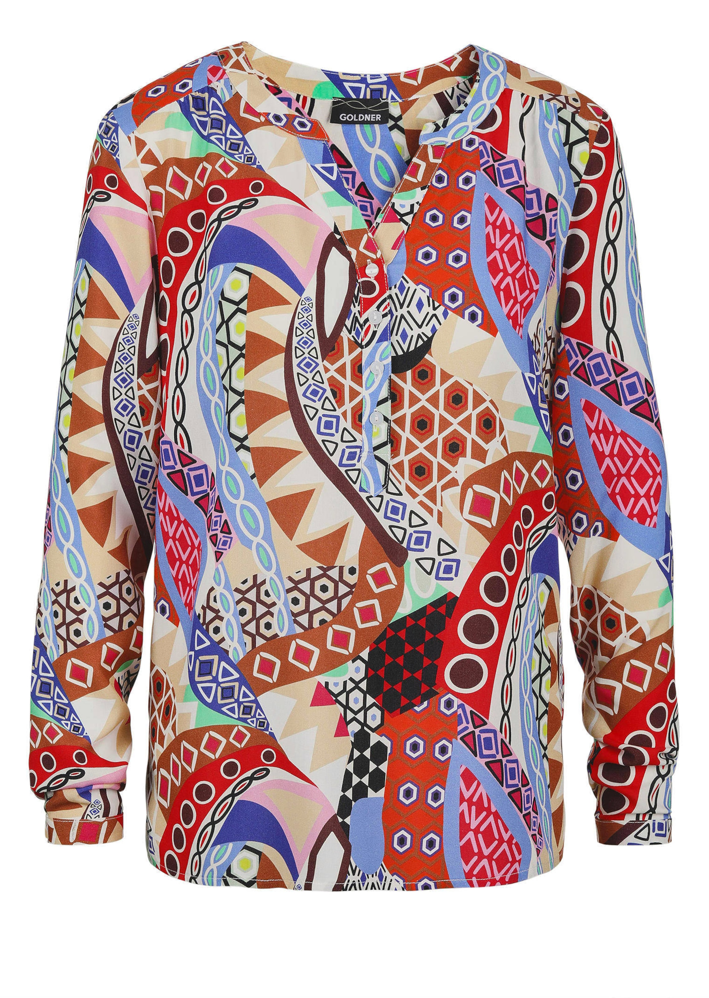 Druckbluse im Unikat-Print