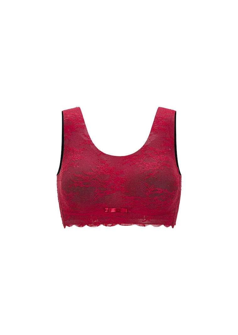 Bustier en dentelle florale