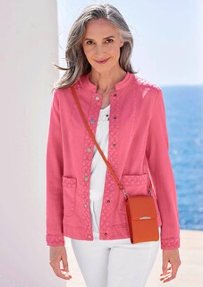 Veste en jean à dentelle ajourée thumbnail 7