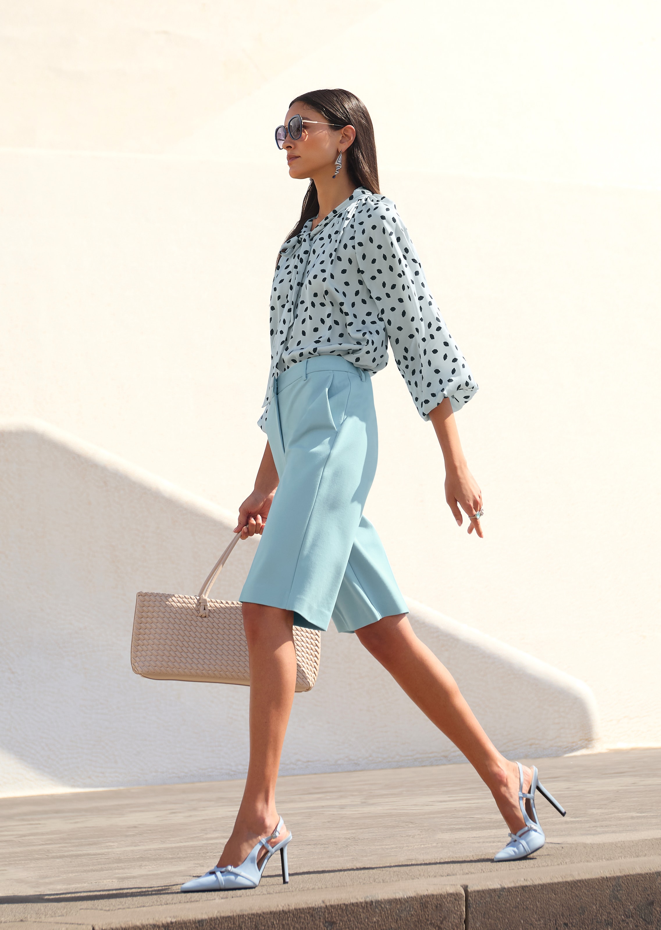 Élégant bermuda en jersey stretch