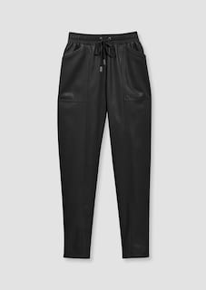 Beschichtete Hose in Lederoptik thumbnail 7