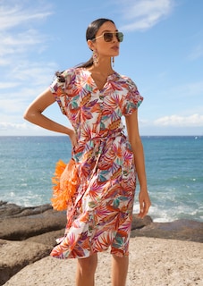 Robe d'été avec imprimé palmier thumbnail 1