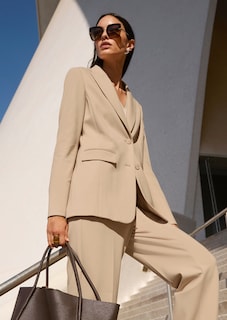 Blazer mit Reverskragen in leicht verlängerter Form thumbnail 1