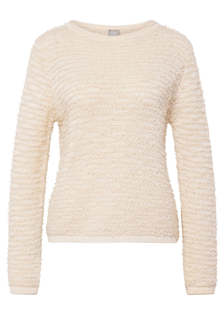 Strickpullover mit Effekt-Bändchengarn