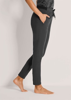 Casual trousers with a satin drawstring thumbnail 3