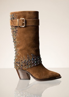 Leren laarzen in cowboystijl thumbnail 1