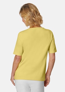 T-shirt avec charmante encolure et pierres décoratives thumbnail 3