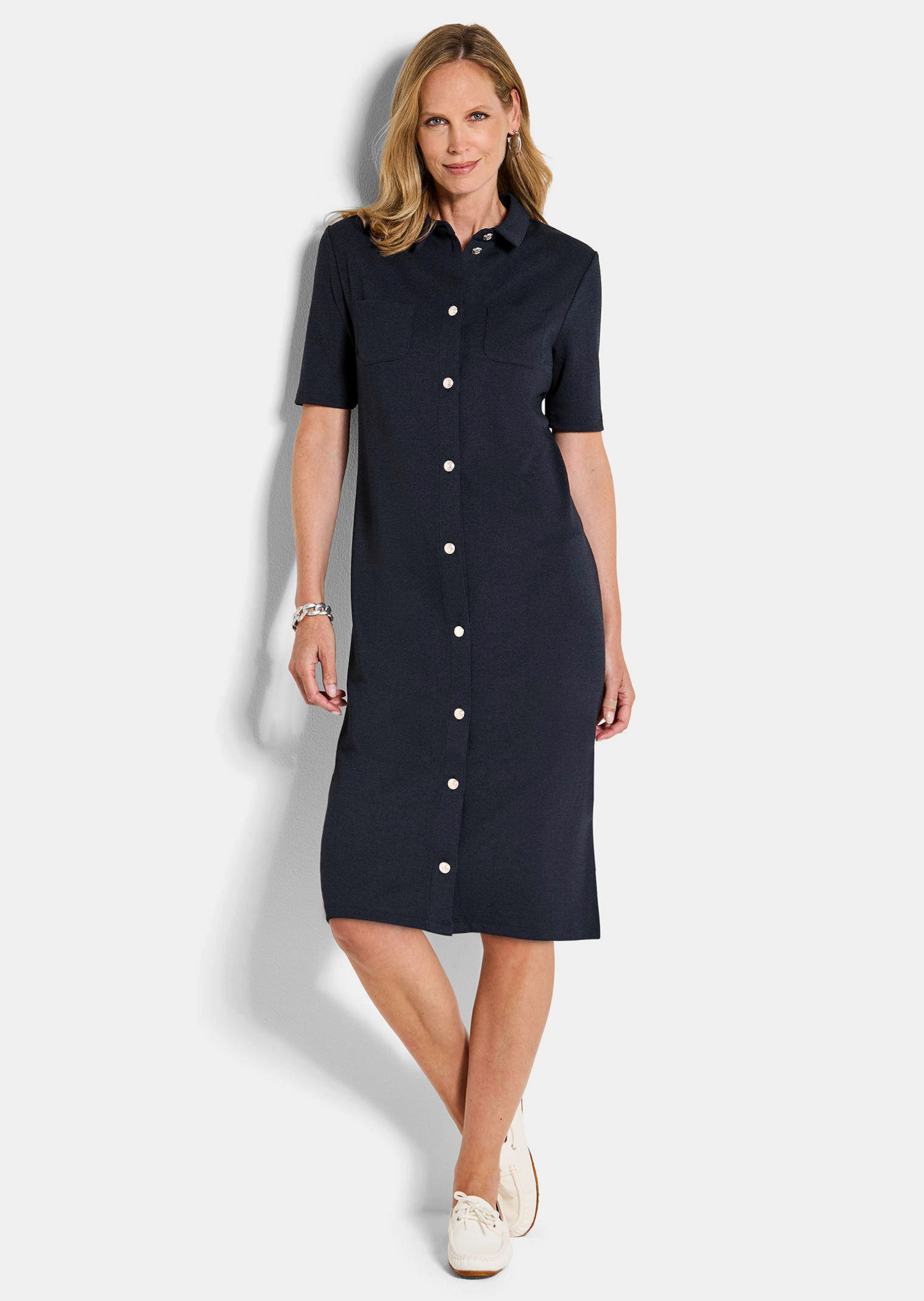 Robe, style marin, en jersey interlock