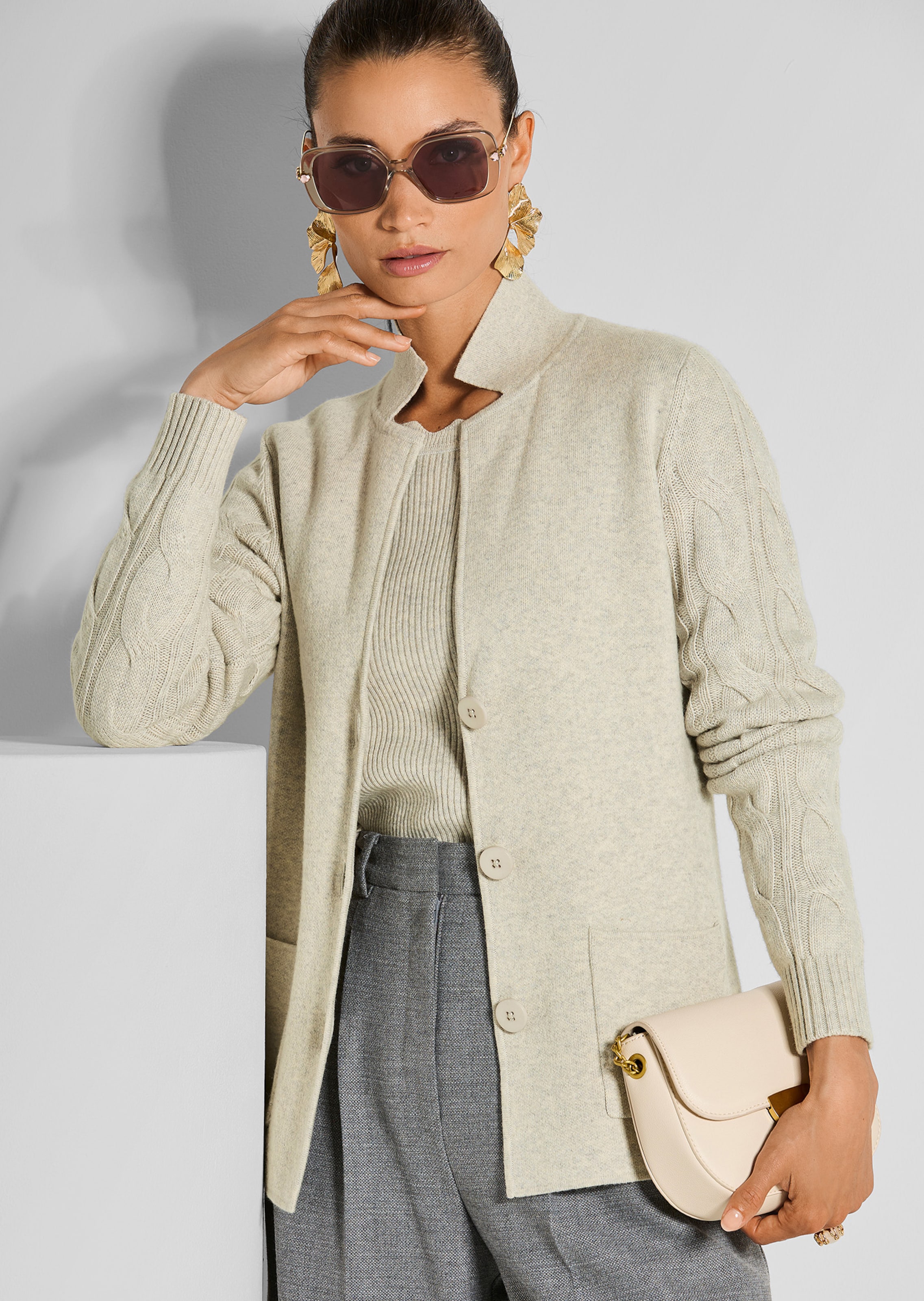 Knitted blazer