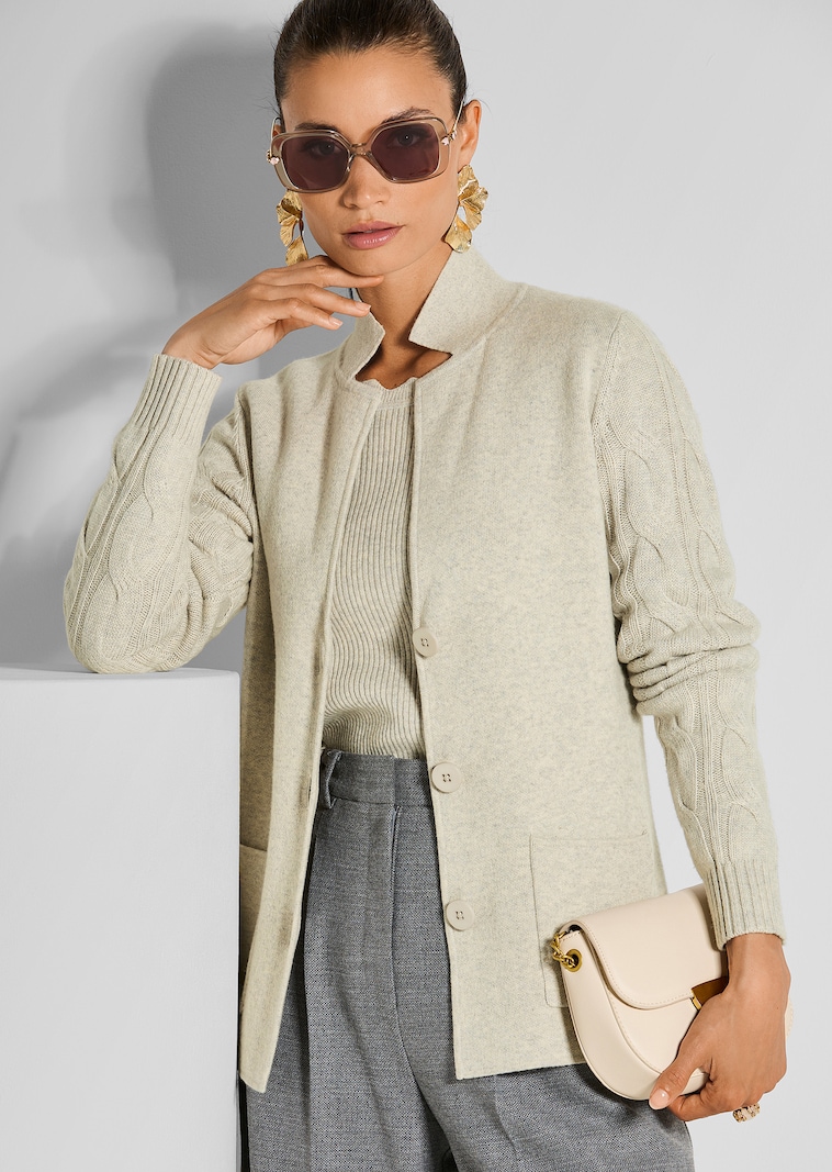 Knitted blazer