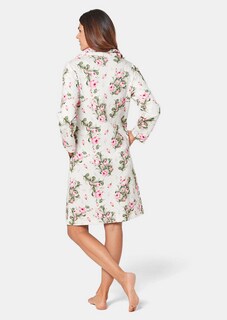 Dressing gown in quilted look thumbnail 3