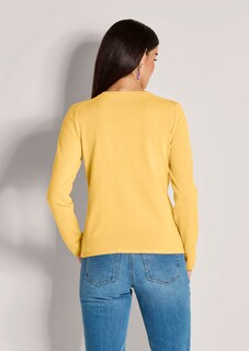 Fine knit crew neck jumper thumbnail 3