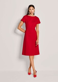 Robe fourreau avec encolure bateau et manches courtes thumbnail 3