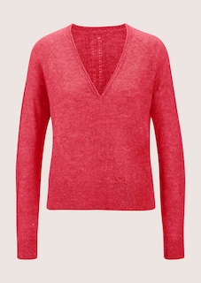 V-Pullover mit Pointelle-Muster thumbnail 7