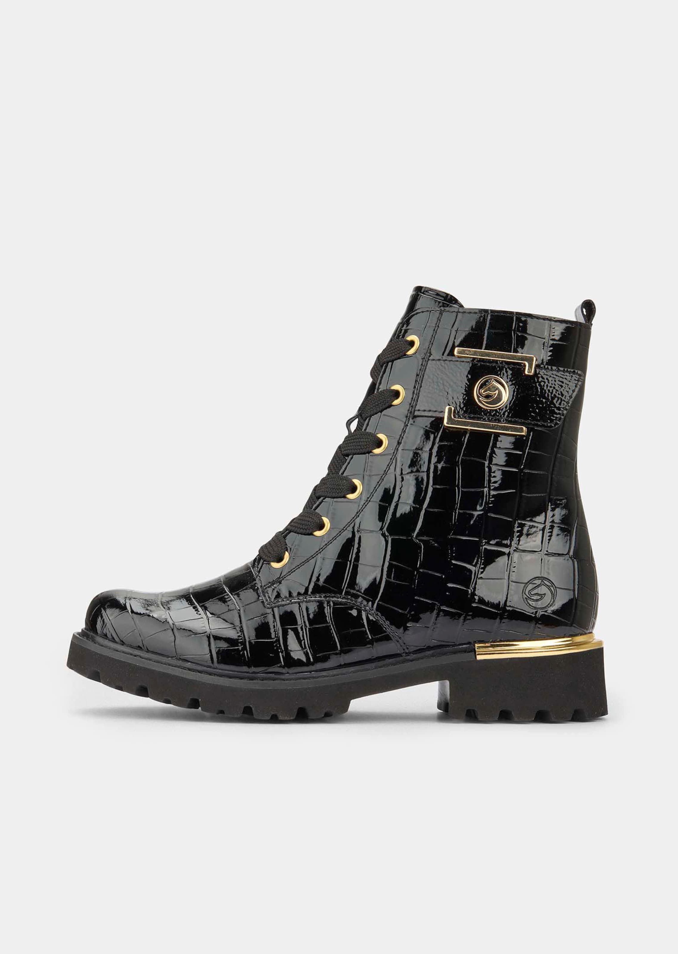 Bottines à motif reptile