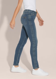 Tight jeans with gathering thumbnail 5