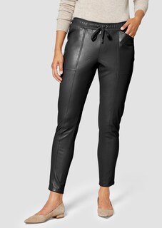 Beschichtete Hose in Lederoptik thumbnail 2