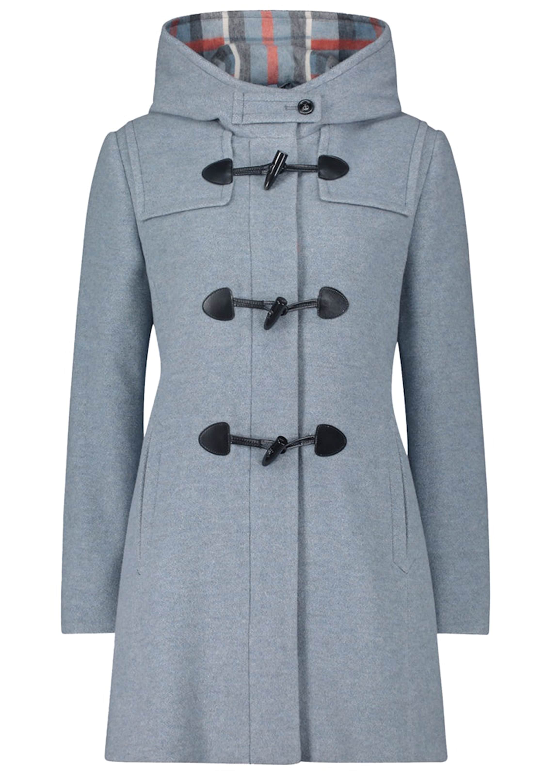 Duffelse coat van wolmix-materiaal