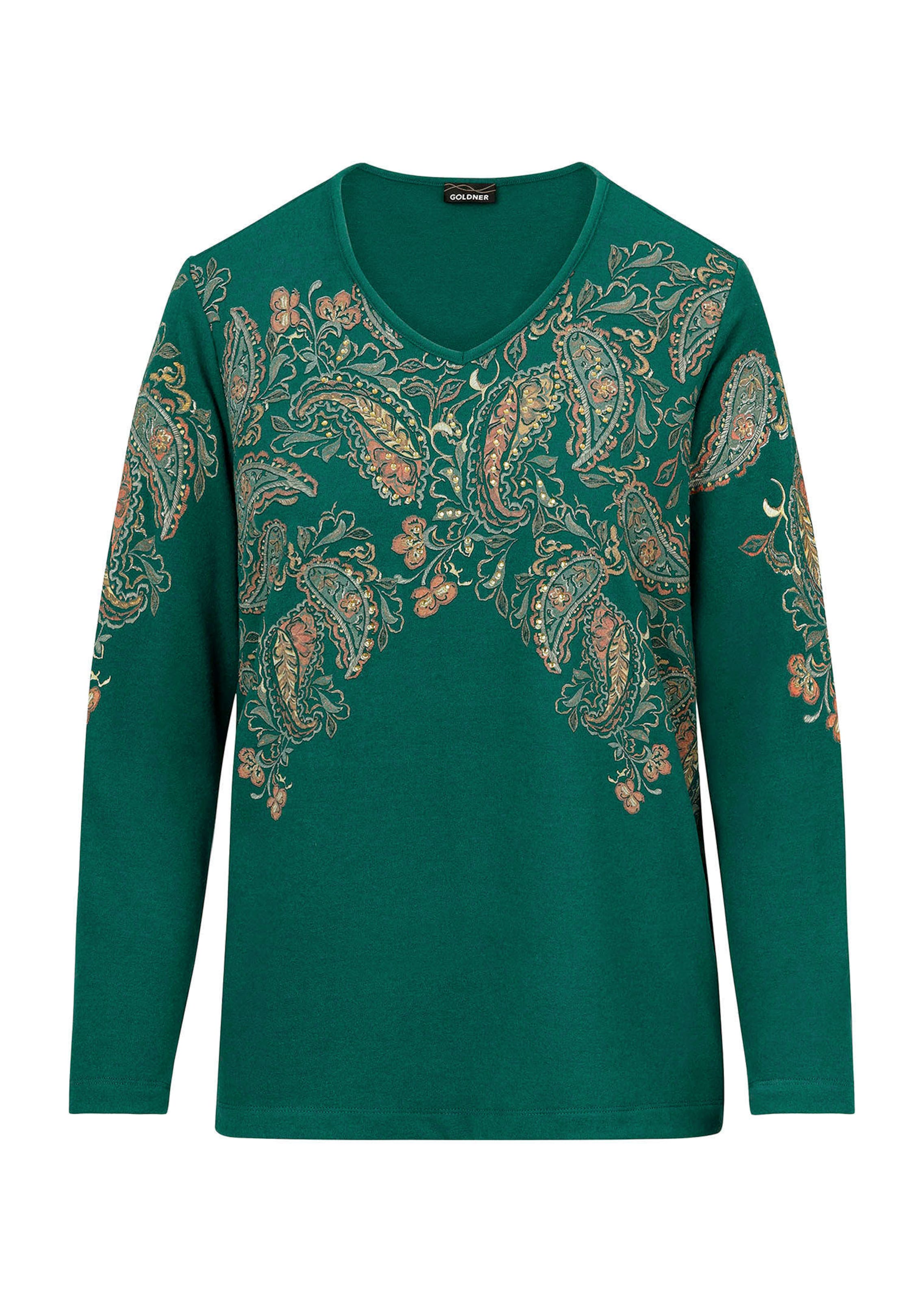 Langarmshirt mit platziertem Paisley-Druck