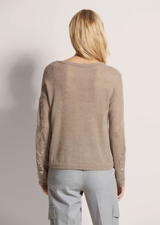 Rundhals-Pullover mit Pailletten thumbnail 4