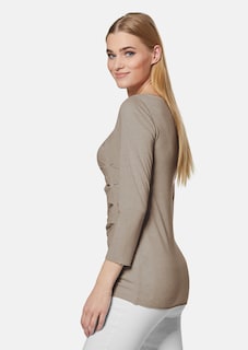 Shirt mit 3/4-Ärmeln und U-Boot-Ausschnitt thumbnail 4