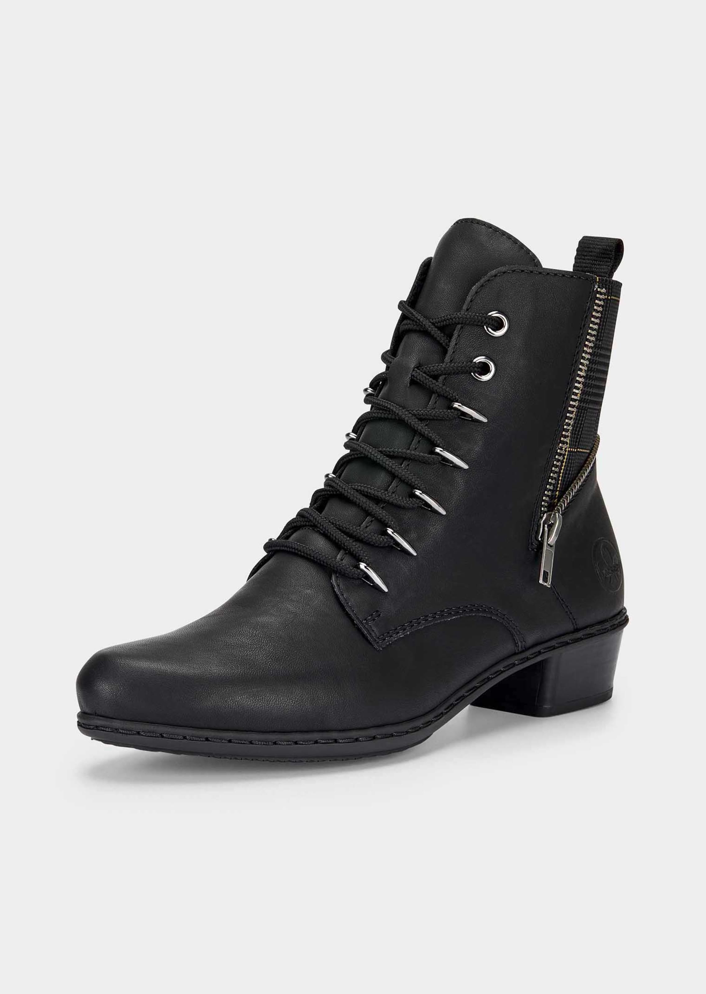 Bottines avec motif à carreaux sur la tige