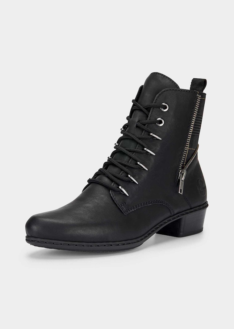 Bottines avec motif Ă carreaux sur la tige