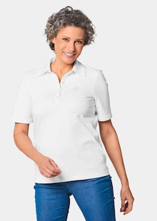 Comfortabel poloshirt met stretch thumbnail 1