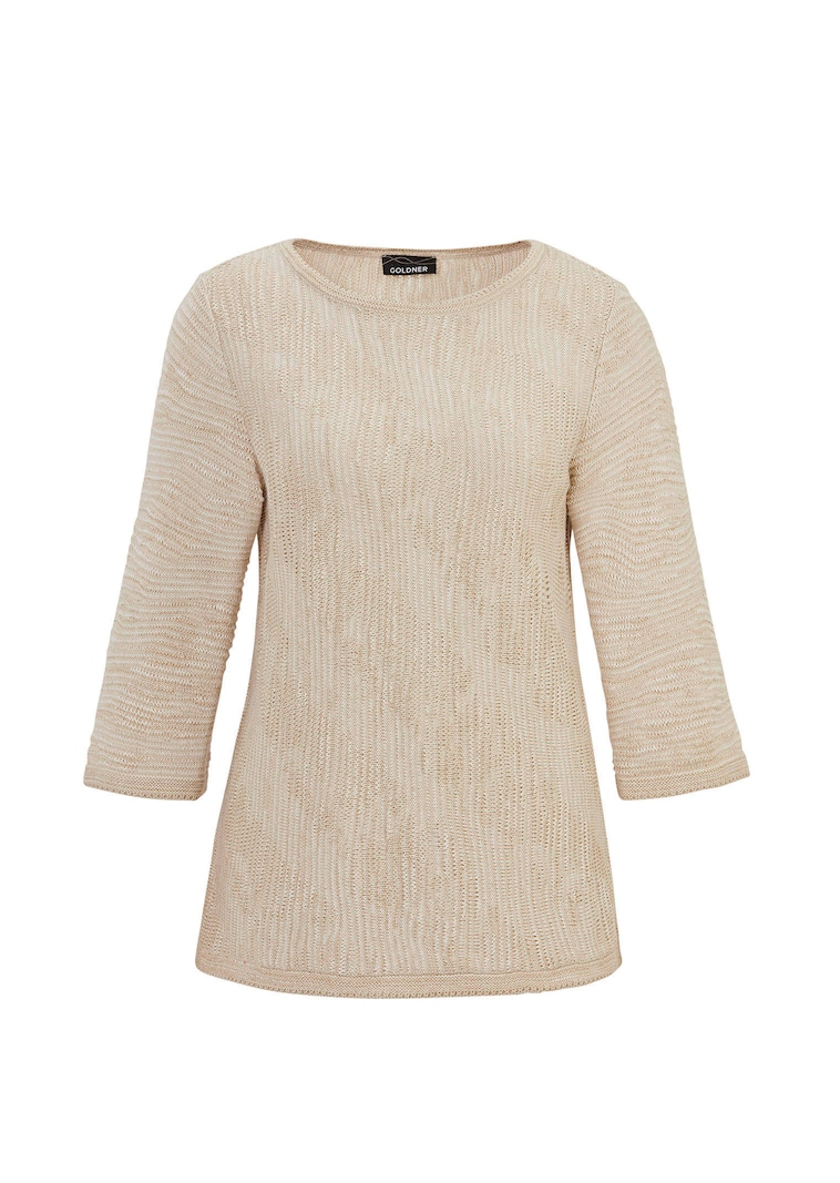 Pull en tricot à encolure bateau