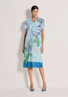 Robe à imprimé floral avec petit col montant thumbnail 2