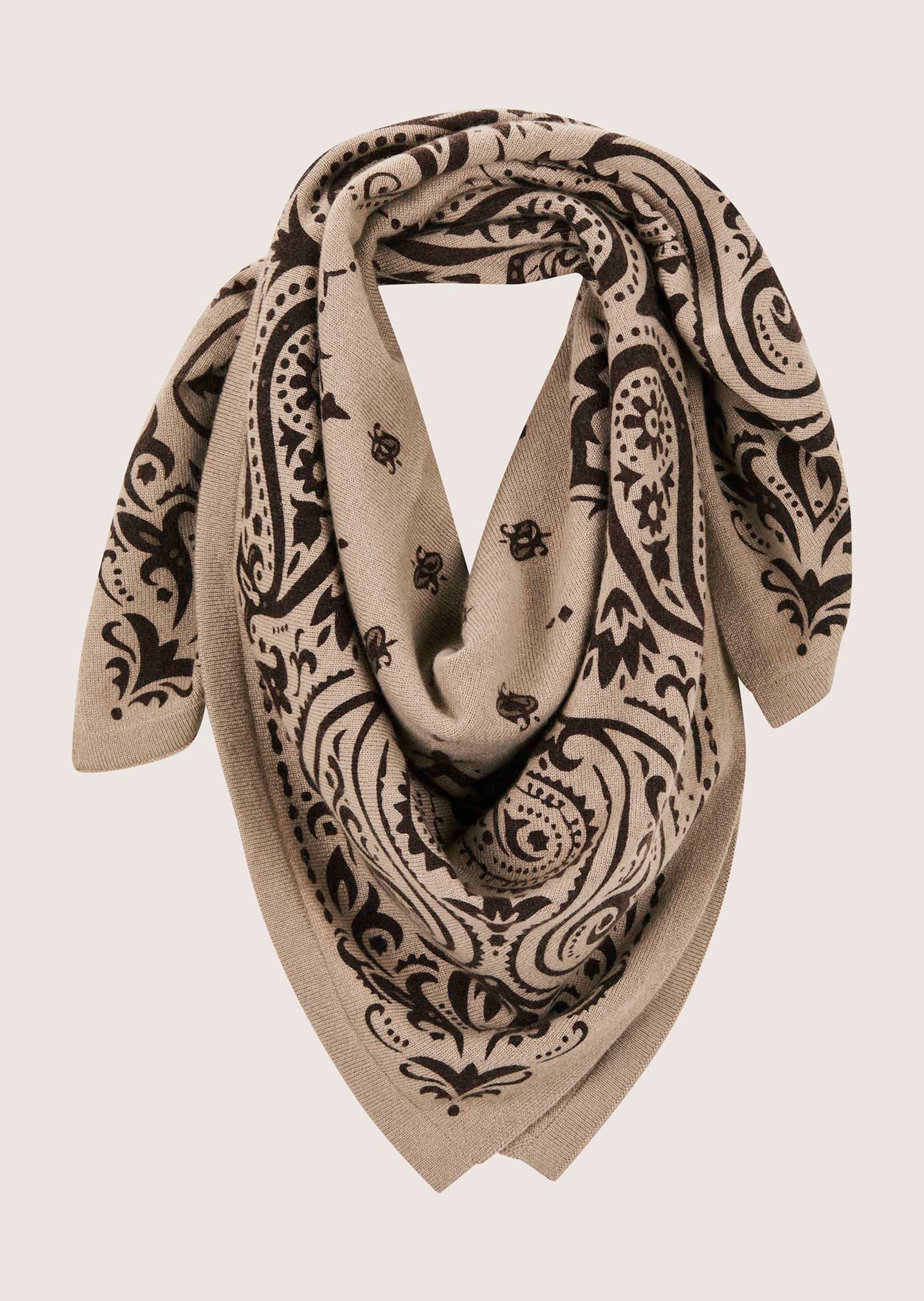 Kasjmier sjaal met paisleyprint