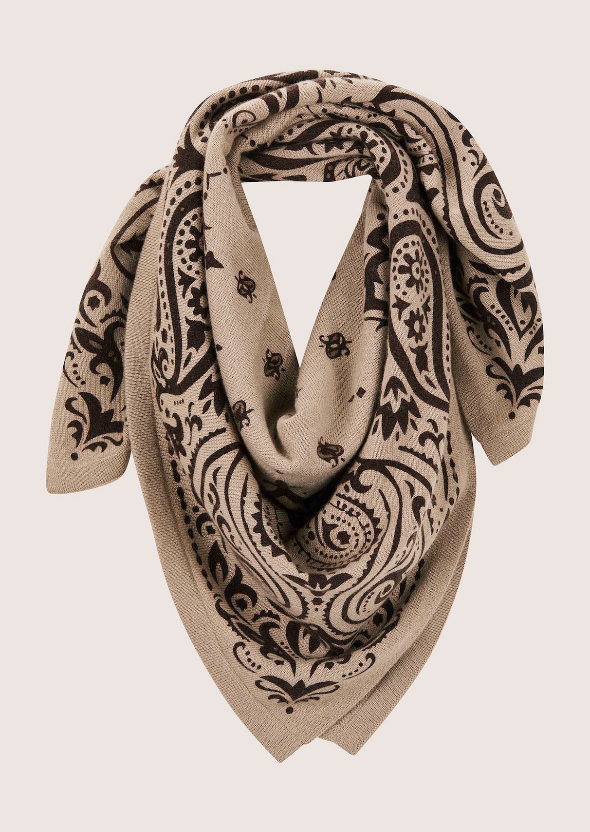 Kasjmier sjaal met paisleyprint