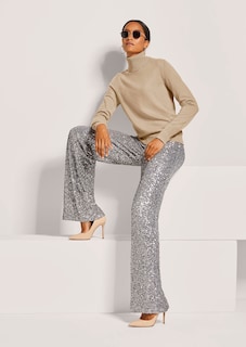 Cashmere roll neck jumper thumbnail 5